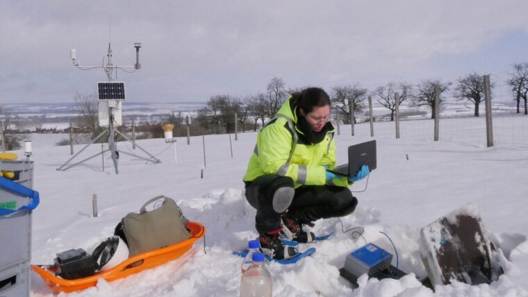 Bodenwassermonitoring im winterlichen Hainich-Critical-Zone-Exploratory