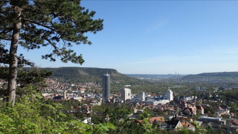 Blick vom "Balkon von Jena"